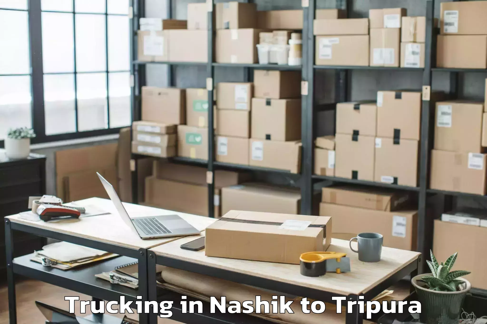 Professional Nashik to Kailashahar Airport Ixh Trucking